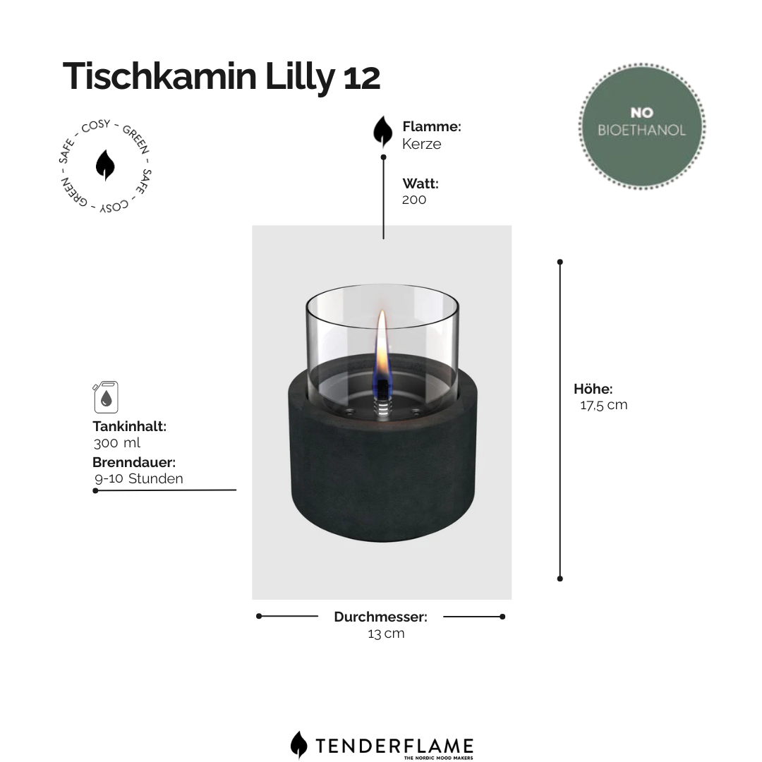 Tischkamin Lilly 12 - Keramik