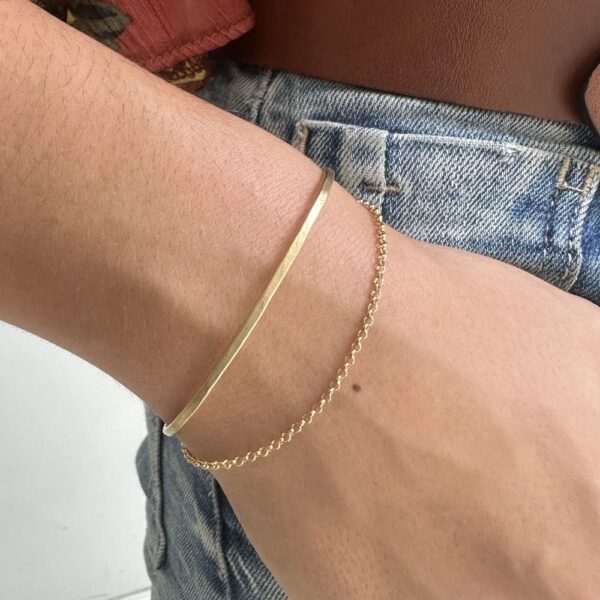 Kettenarmband vergoldetes Sterlingsilber