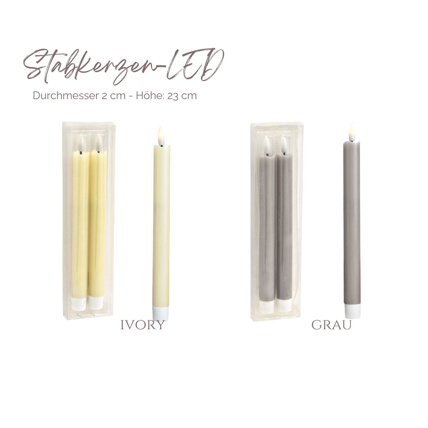 LED Stabkerzen