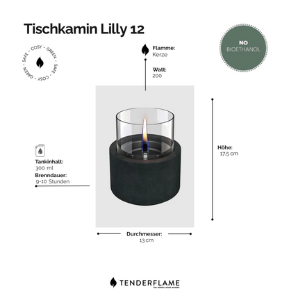 Tischkamin Lilly 12 - Keramik