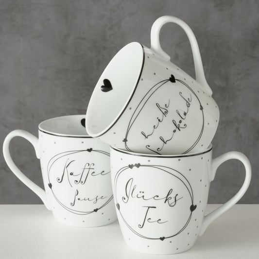 Becher mit Aufschrift