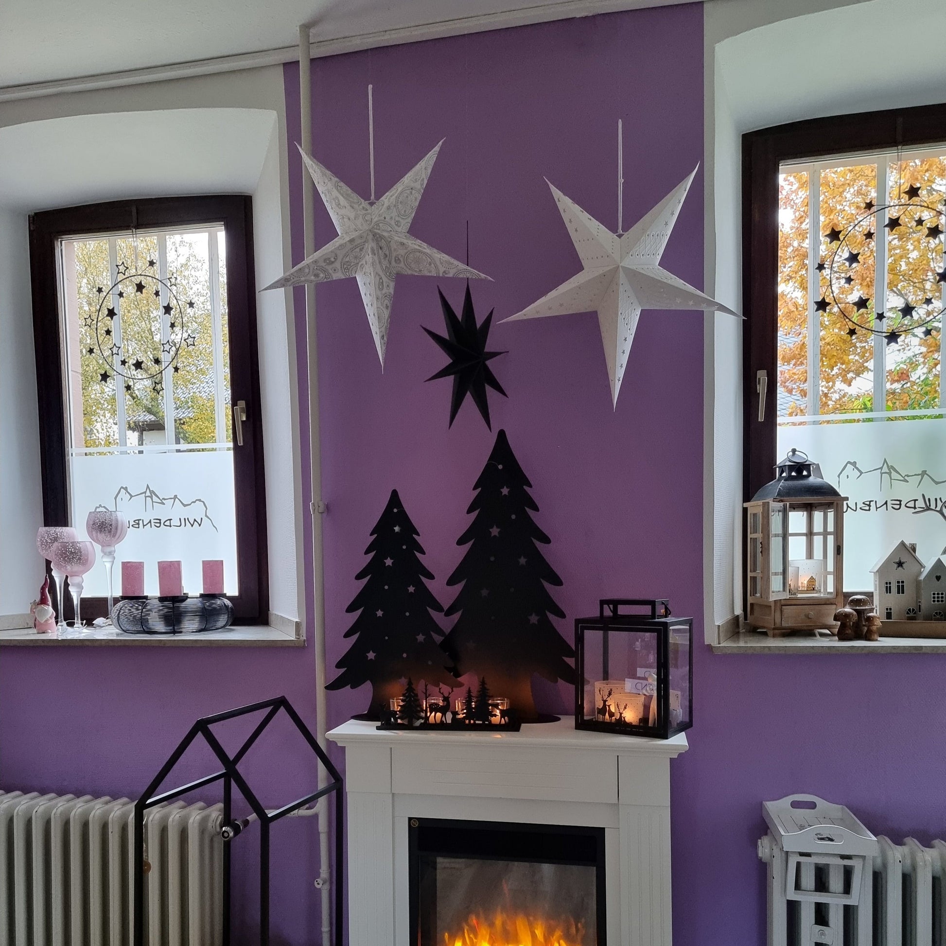 Weihnachtsdeko Hängesterne Tannenbaum
