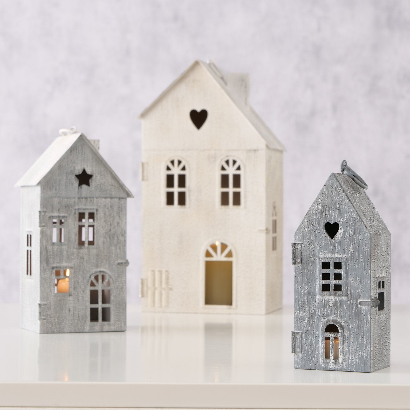 Laterne Houses - 3er Set