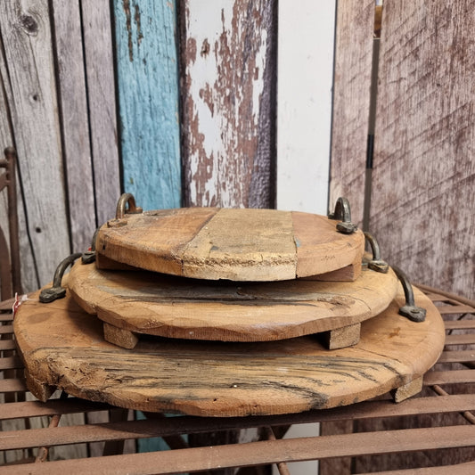 Tablett aus Altholz - 42 cm