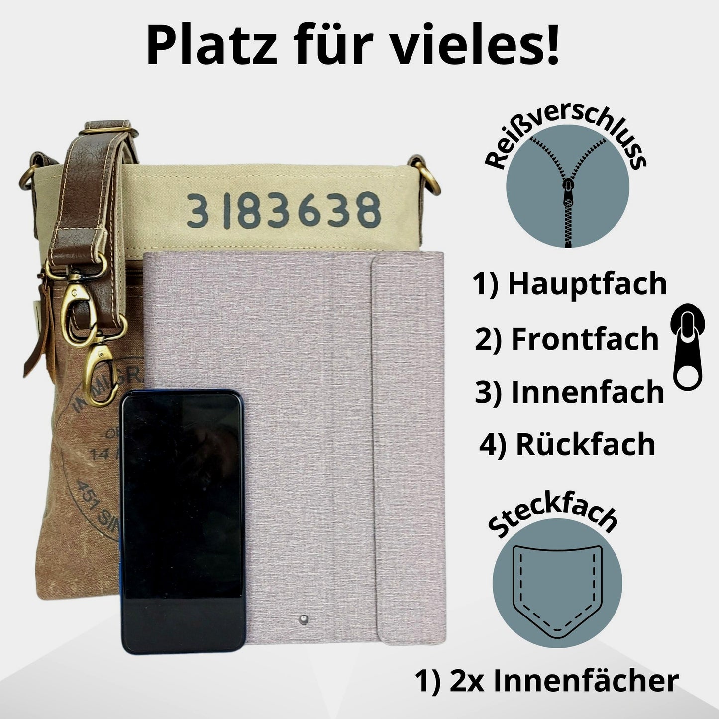 Sunsa Umhängetasche Crossbag