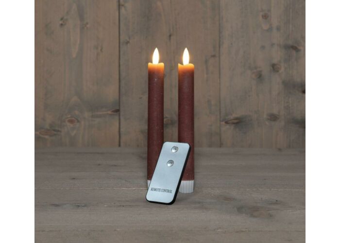 LED Stabkerzen - 18 cm