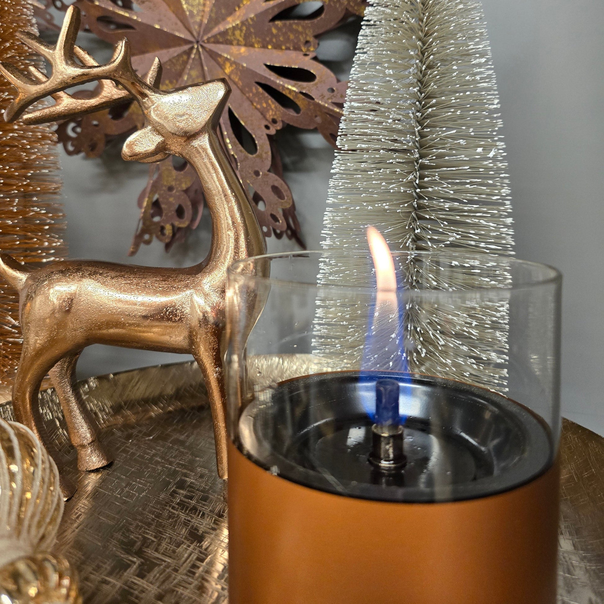 Herbstdeko-Winterdeko-Tablettdeko-rosegold-amber-bronze-Hirsch-Tenderflame_2