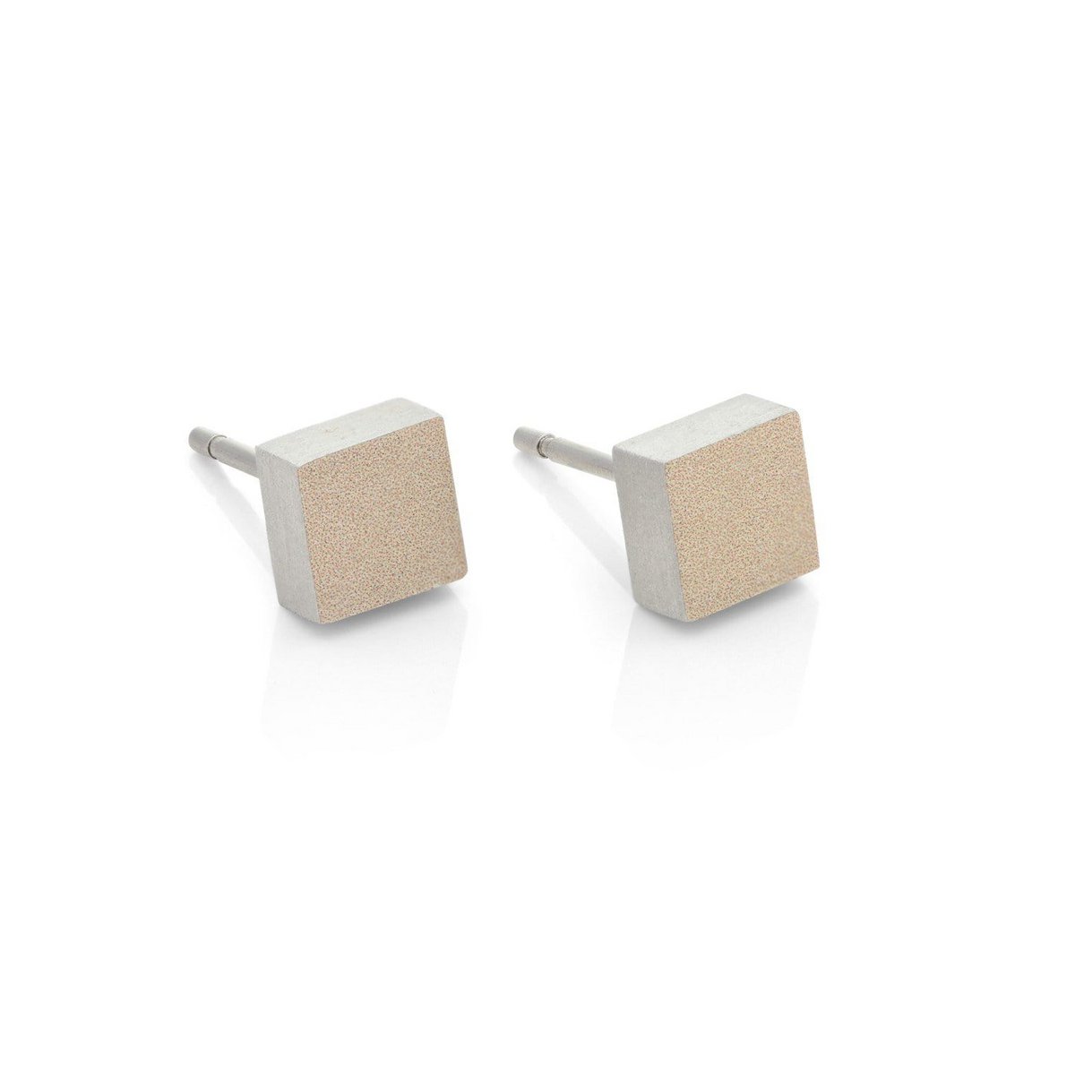 Ohrstecker Würfel aus Edelstahl