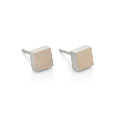 Ohrstecker Würfel aus Edelstahl