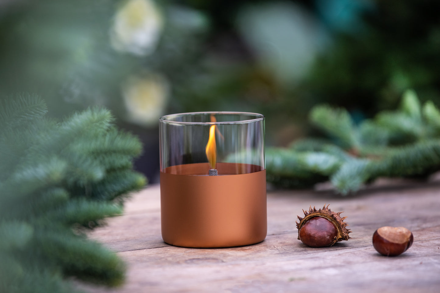 Tischkamin Lilly bronze
