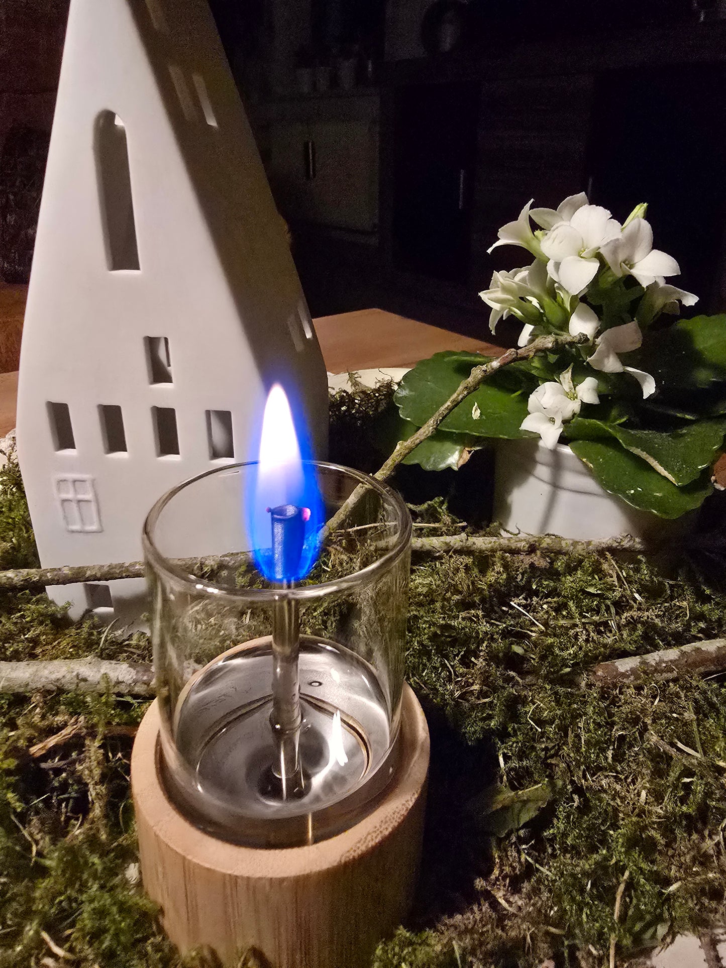 Tischkamin Candle 70 natural Bamboo - 2er Set