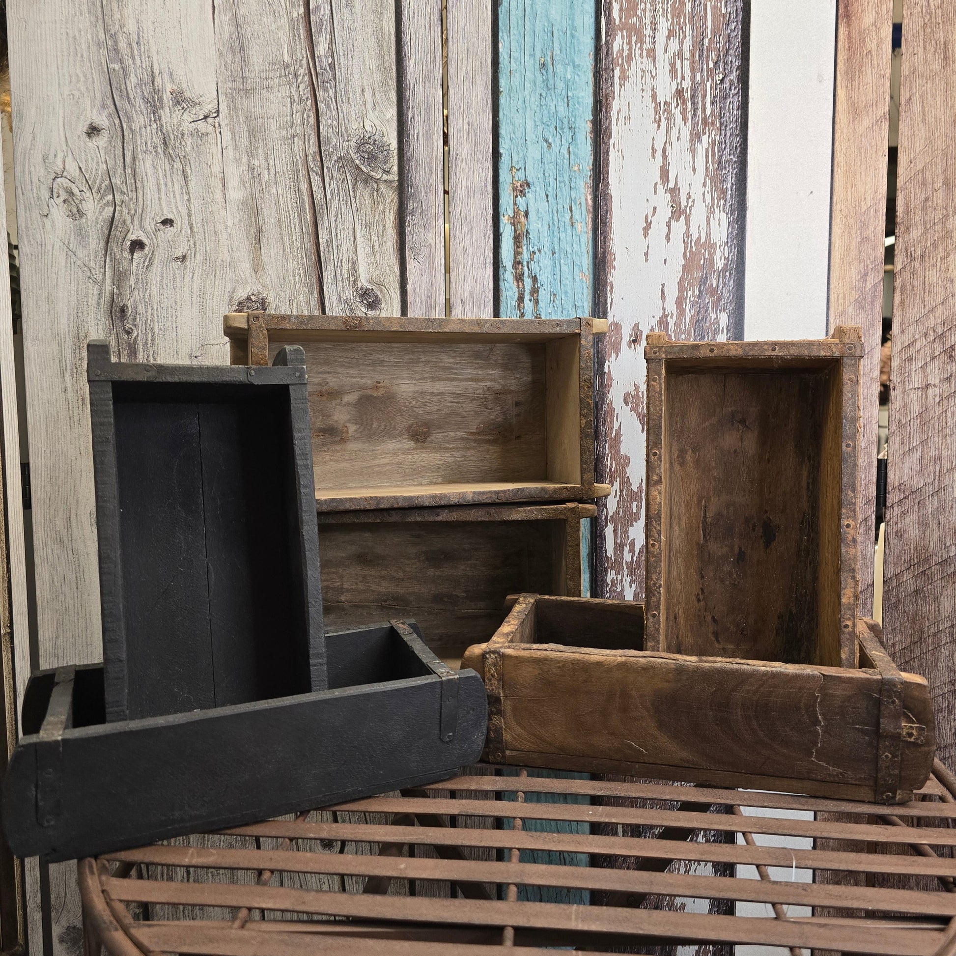 Ziegelform aus Holz, Kasten zur Dekoration im oldstyle