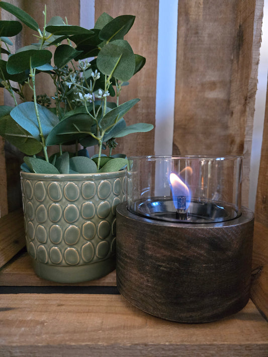 Tischkamin Lotus - mocha oak