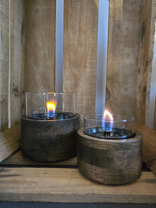 Tischkamin Lotus - mocha oak